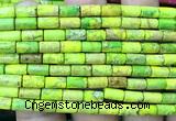 CDE3662 15 inches 4*8mm tube sea sediment jasper beads
