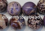 CDE368 15.5 inches 20mm round dyed sea sediment jasper beads