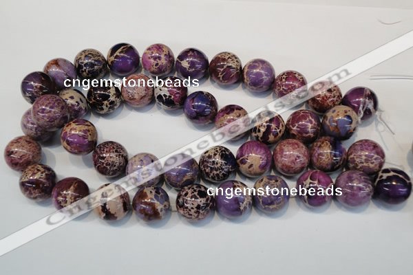 CDE368 15.5 inches 20mm round dyed sea sediment jasper beads