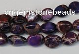 CDE389 15.5 inches 10*12mm nugget dyed sea sediment jasper beads