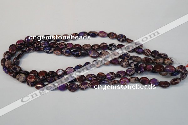 CDE389 15.5 inches 10*12mm nugget dyed sea sediment jasper beads