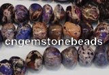 CDE391 15.5 inches 8*12mm nugget dyed sea sediment jasper beads