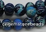 CDE45 15.5 inches 12mm round dyed sea sediment jasper beads wholesale