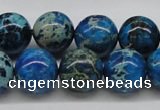 CDE46 15.5 inches 14mm round dyed sea sediment jasper beads wholesale