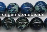 CDE47 15.5 inches 16mm round dyed sea sediment jasper beads wholesale