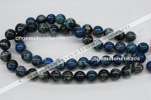 CDE47 15.5 inches 16mm round dyed sea sediment jasper beads wholesale