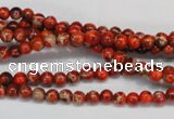 CDE490 15.5 inches 4mm round dyed sea sediment jasper beads