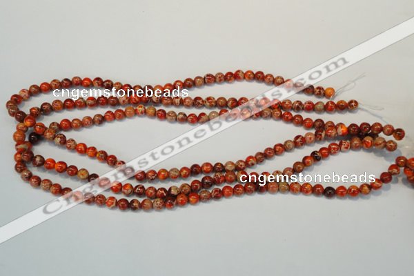 CDE491 15.5 inches 6mm round dyed sea sediment jasper beads