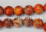 CDE494 15.5 inches 12mm round dyed sea sediment jasper beads