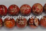 CDE495 15.5 inches 14mm round dyed sea sediment jasper beads