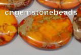 CDE580 20*25mm - 28*35mm freeform dyed sea sediment jasper beads