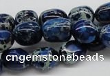 CDE63 15.5 inches 12*15mm nuggets dyed sea sediment jasper beads