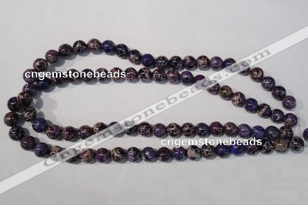 CDE696 15.5 inches 10mm round dyed sea sediment jasper beads