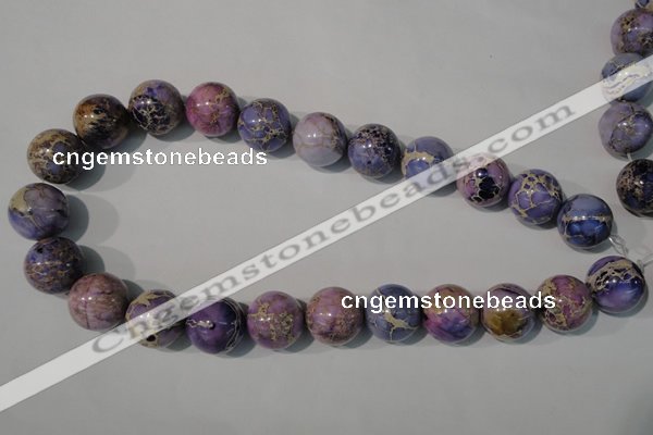 CDE698 15.5 inches 18mm round dyed sea sediment jasper beads