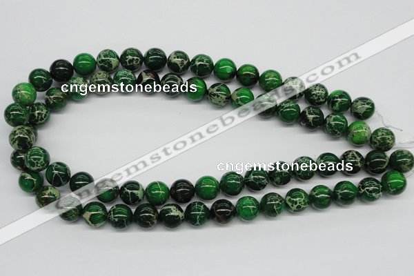 CDE70 15.5 inches 12mm round dyed sea sediment jasper beads