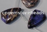 CDE724 Top-drilled 16*24mm flat teardrop dyed sea sediment jasper beads