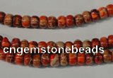 CDE731 15.5 inches 4*6mm rondelle dyed sea sediment jasper beads