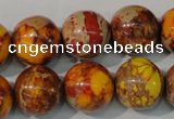 CDE742 15.5 inches 16mm round dyed sea sediment jasper beads