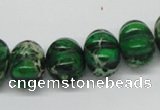 CDE75 15.5 inches 12*16mm pumpkin dyed sea sediment jasper beads