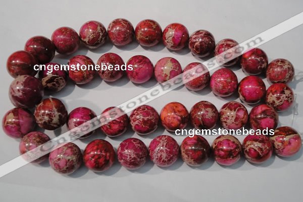 CDE764 15.5 inches 20mm round dyed sea sediment jasper beads