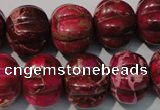 CDE767 15.5 inches 15*18mm pumpkin dyed sea sediment jasper beads