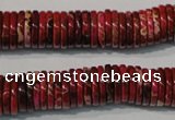 CDE773 15.5 inches 2*12mm dish dyed sea sediment jasper beads