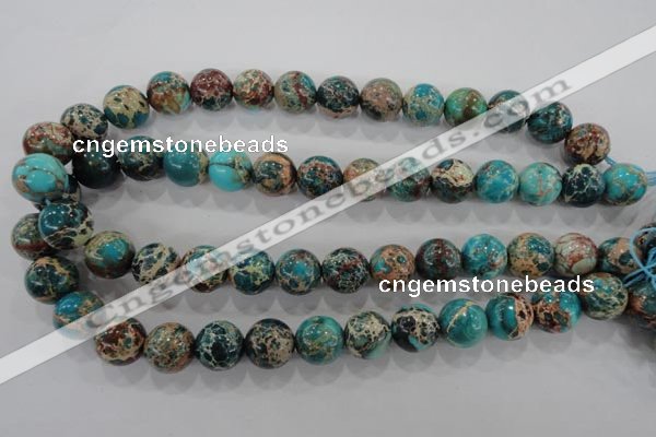 CDE806 15.5 inches 14mm round dyed sea sediment jasper beads wholesale