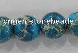 CDE808 15.5 inches 18mm round dyed sea sediment jasper beads wholesale