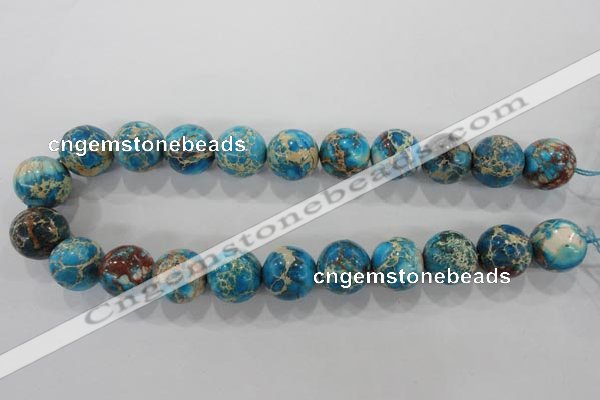 CDE808 15.5 inches 18mm round dyed sea sediment jasper beads wholesale