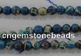 CDE811 15.5 inches 6mm round dyed sea sediment jasper beads wholesale