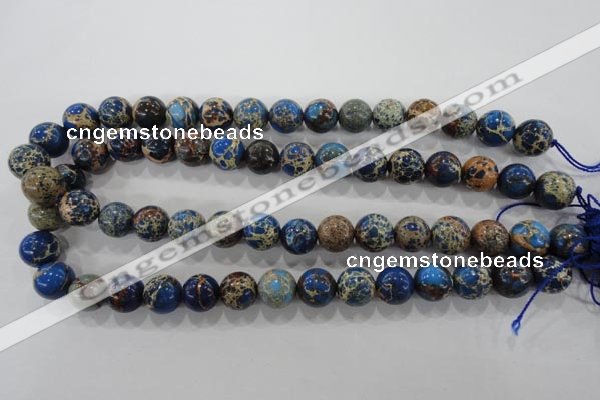 CDE815 15.5 inches 12mm round dyed sea sediment jasper beads wholesale