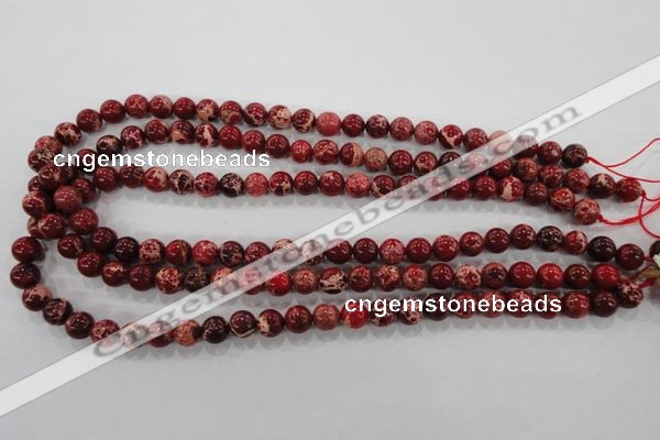 CDE821 15.5 inches 6mm round dyed sea sediment jasper beads wholesale