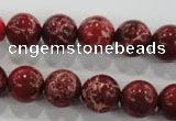 CDE823 15.5 inches 10mm round dyed sea sediment jasper beads wholesale