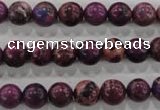 CDE832 15.5 inches 8mm round dyed sea sediment jasper beads wholesale