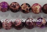 CDE834 15.5 inches 12mm round dyed sea sediment jasper beads wholesale