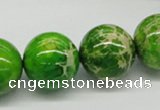 CDE84 15.5 inches 18mm round dyed sea sediment jasper beads