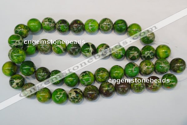 CDE84 15.5 inches 18mm round dyed sea sediment jasper beads