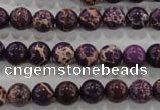 CDE842 15.5 inches 8mm round dyed sea sediment jasper beads wholesale