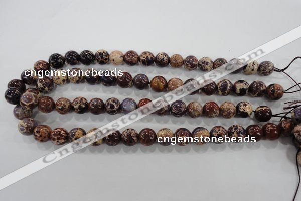 CDE844 15.5 inches 12mm round dyed sea sediment jasper beads wholesale