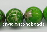 CDE85 15.5 inches 20mm round dyed sea sediment jasper beads