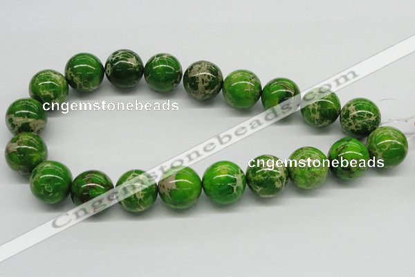 CDE85 15.5 inches 20mm round dyed sea sediment jasper beads