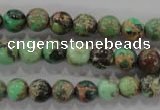 CDE852 15.5 inches 8mm round dyed sea sediment jasper beads wholesale