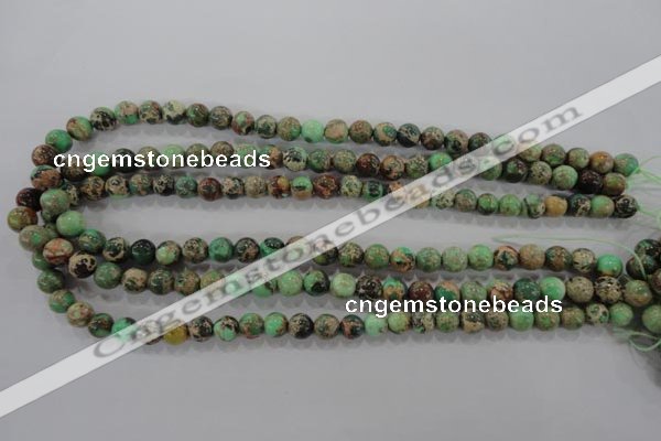 CDE852 15.5 inches 8mm round dyed sea sediment jasper beads wholesale