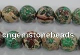 CDE854 15.5 inches 12mm round dyed sea sediment jasper beads wholesale