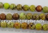 CDE862 15.5 inches 8mm round dyed sea sediment jasper beads wholesale