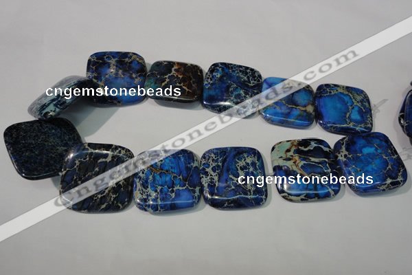 CDE903 15.5 inches 34*34mm square dyed sea sediment jasper beads