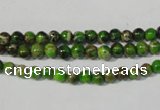 CDE920 15.5 inches 4mm round dyed sea sediment jasper beads