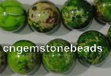 CDE923 15.5 inches 16mm round dyed sea sediment jasper beads