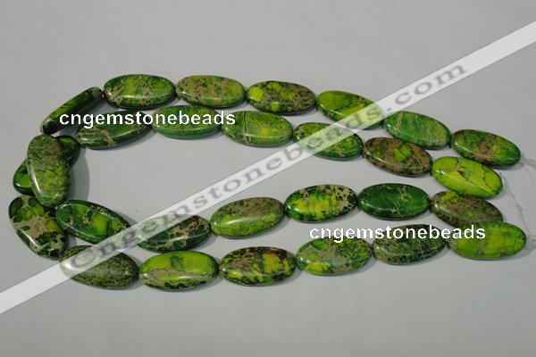 CDE941 15.5 inches 15*30mm oval dyed sea sediment jasper beads