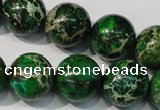 CDE958 15.5 inches 18mm round dyed sea sediment jasper beads